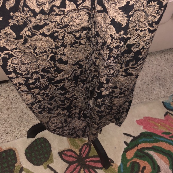 Vintage bohemian elastic waist gypsy wide leg pants - Picture 4 of 7